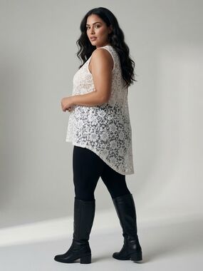 Shyanne Cream Lace Top - XL